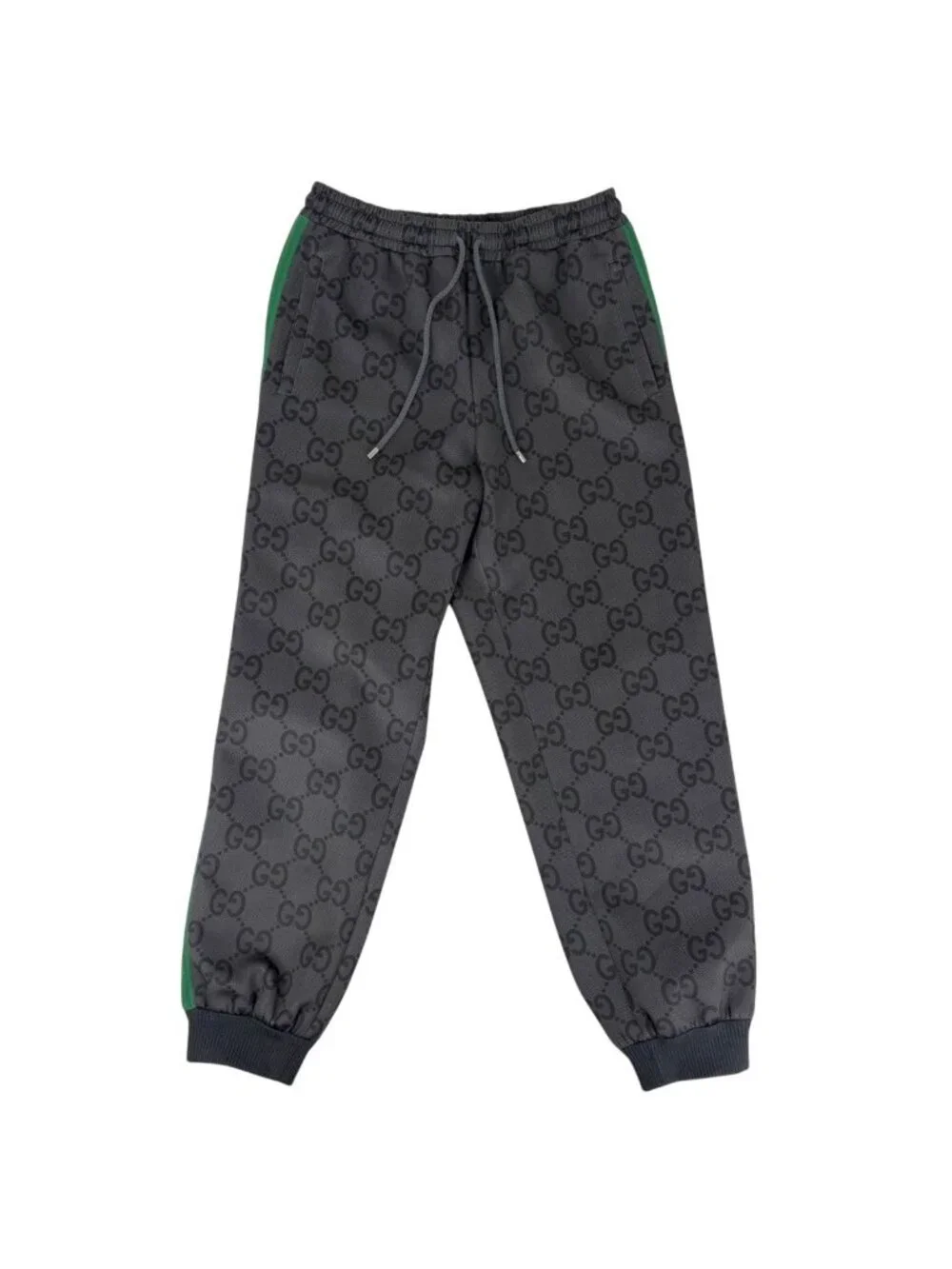 Gucci GG Pattern Zip Up Hoodie Set Polyester Polyurethane Gray